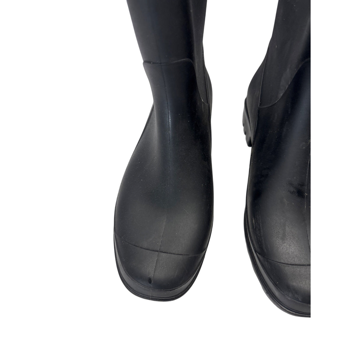 Capelli New York Women’s Black Rain Boots Size 10 Buckle Mid-Calf