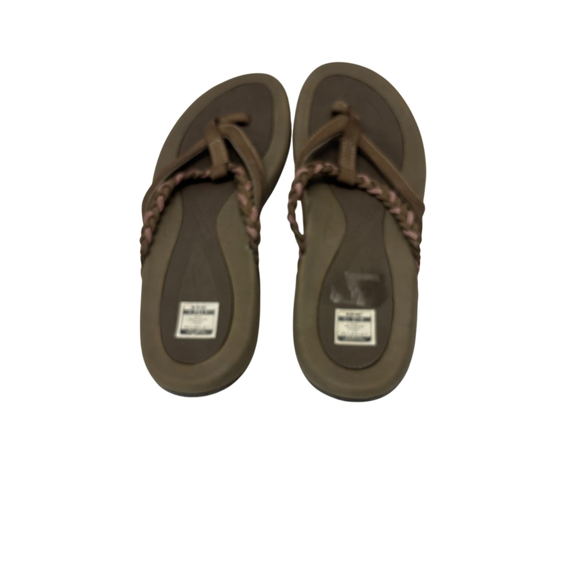Hi-Tec Women’s Maui Thong Sandals Size 10 Brown Pink Braided Strap