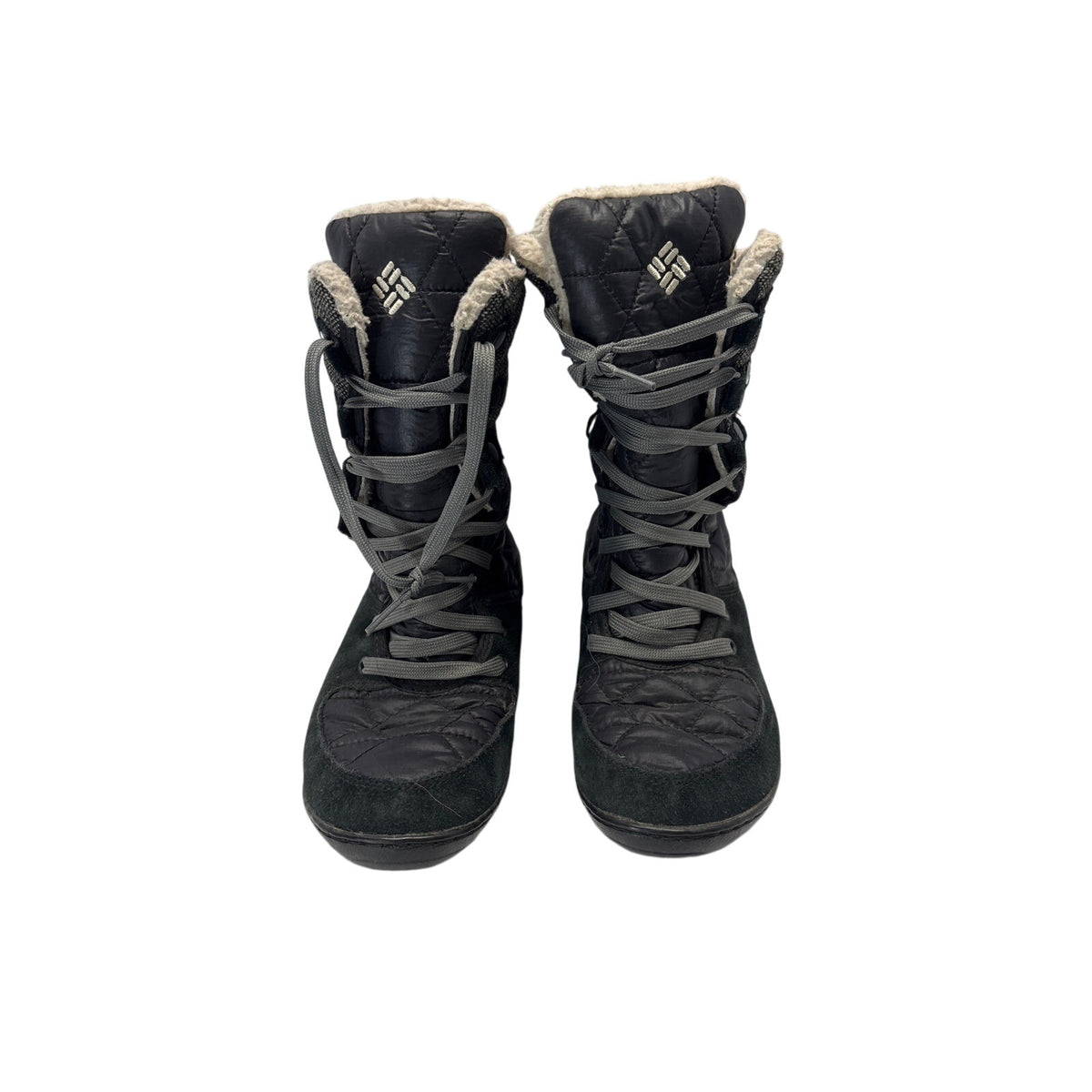 Columbia Women’s Faux Fur Winter Boots – Size 6 – Black / Gray