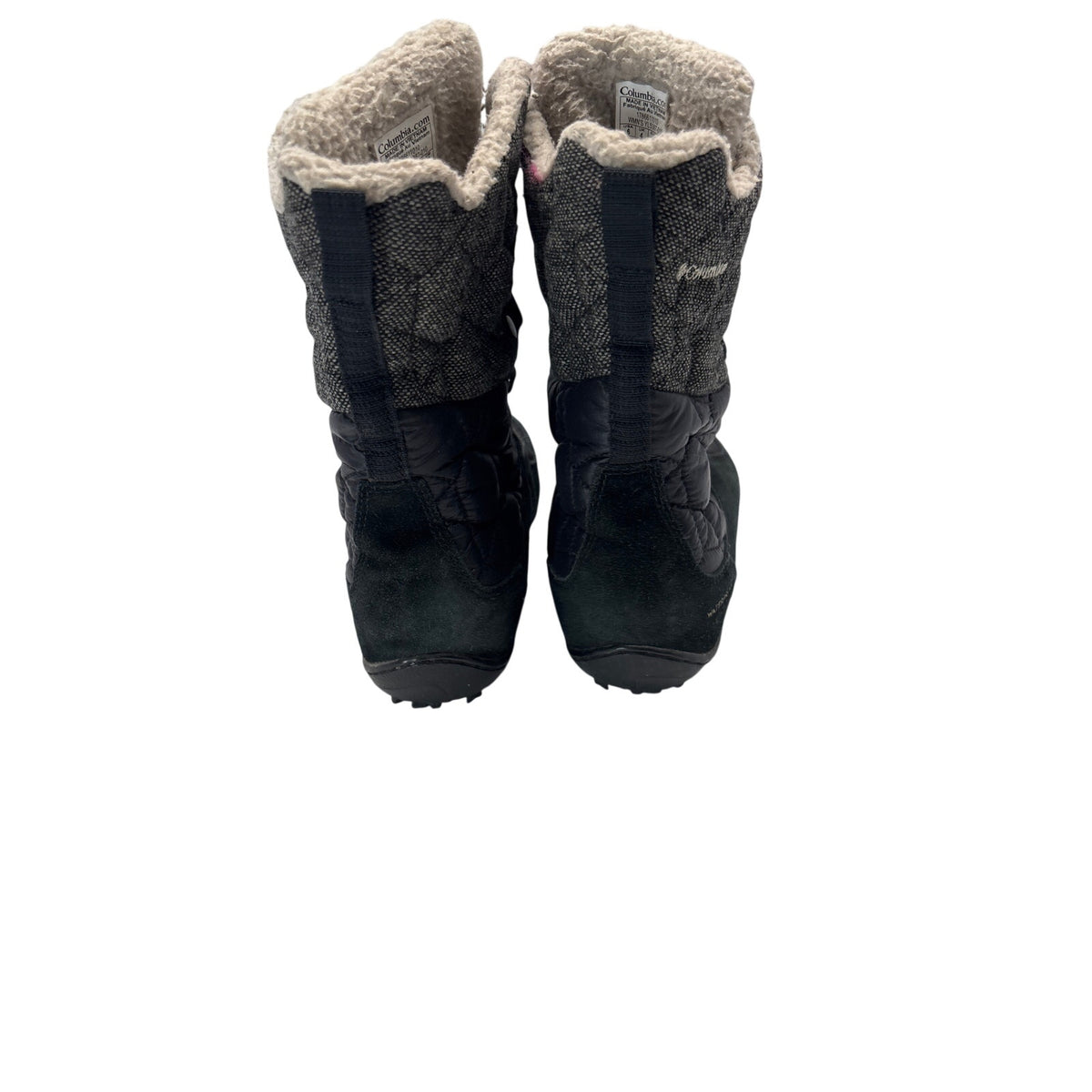 Columbia Women’s Faux Fur Winter Boots – Size 6 – Black / Gray