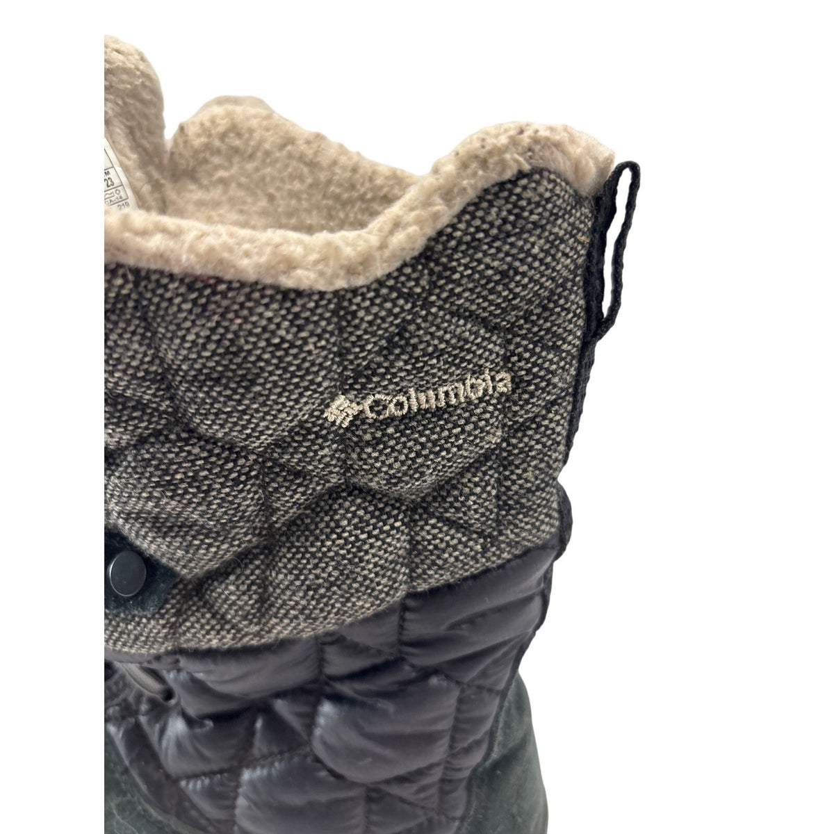 Columbia Women’s Faux Fur Winter Boots – Size 6 – Black / Gray