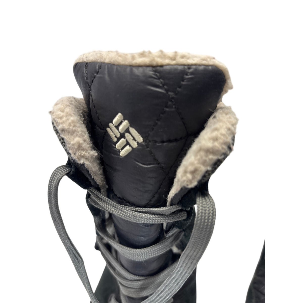 Columbia Women’s Faux Fur Winter Boots – Size 6 – Black / Gray